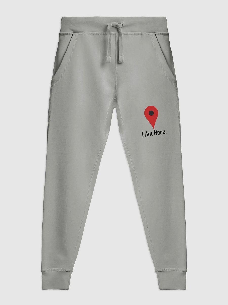 Here & There Fleece Joggers_White product image (3)