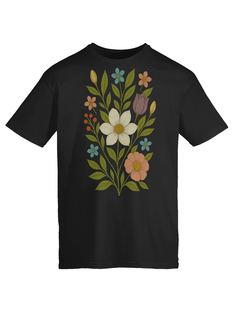 🌼 "Harmony in Nature T-Shirt – Peaceful Butterfly & Flower Calm Tee" product image (129)