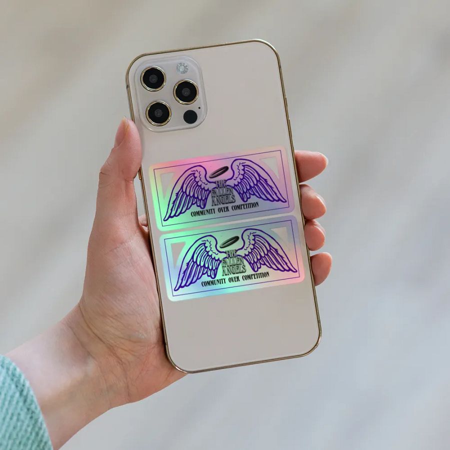 Fallen Angel Emblem Holographic Stickers x2 Stickers product image (6)