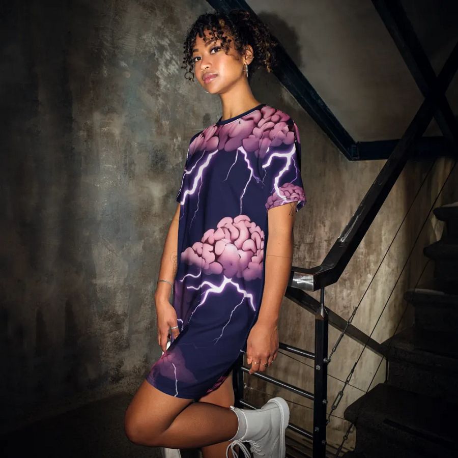 Brain Storm T- Shirt Dress product image (12)