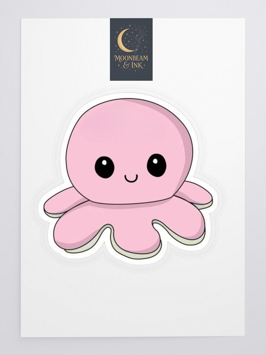 Kawaii Pink Octopus Kiss-Cut Sticker Sheet product image (3)
