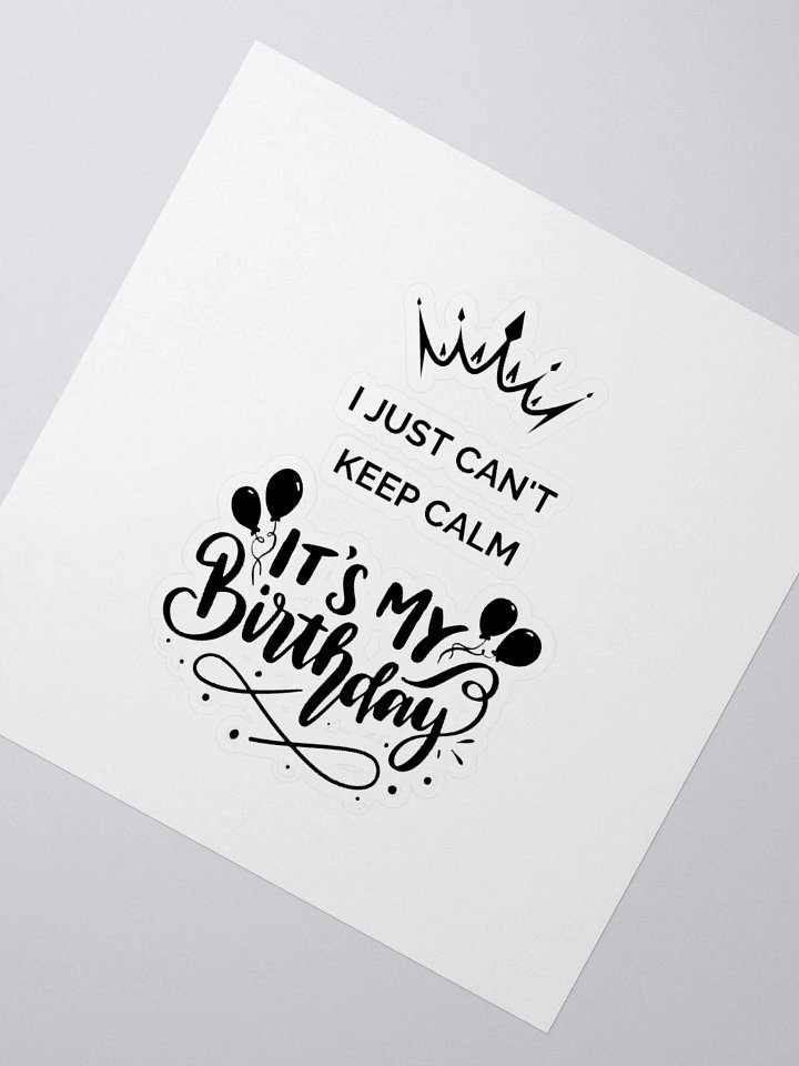 It's My Birthday Kiss Cut Stickers product image (8)