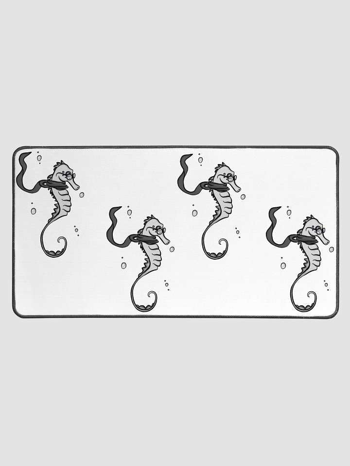 Whimsical Nerdy Seahorse Desk Mat product image (1)