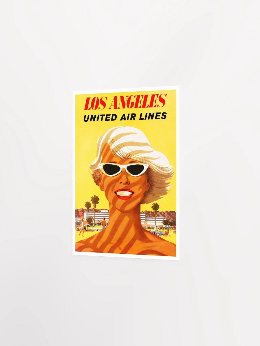 Los Angeles, USA, 1955 — retro vintage travel poster product image (7)