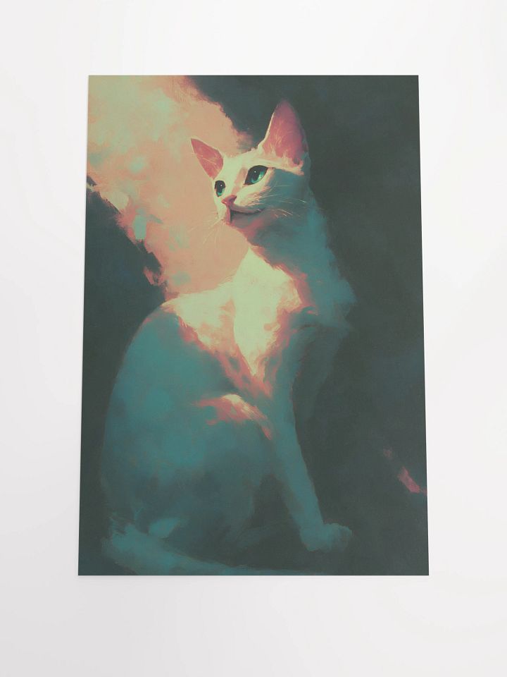 Illuminated Feline Majesty Poster product image (1)