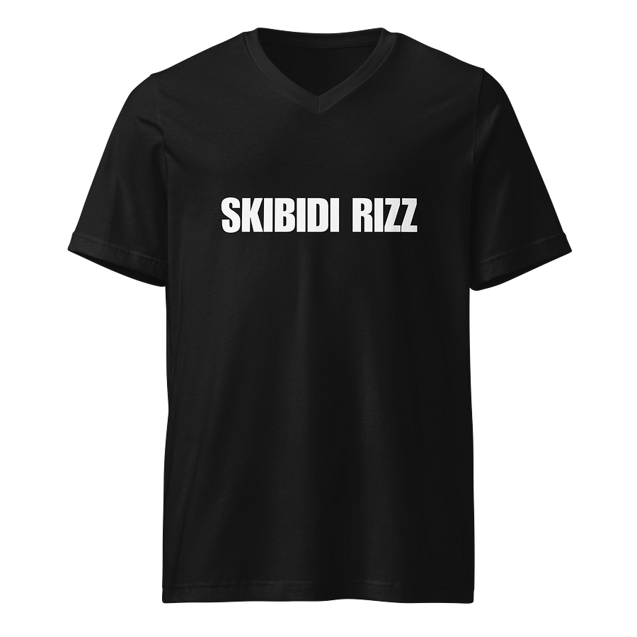 SKIBIDI RIZZ V Neck Tee Shirt product image (4)