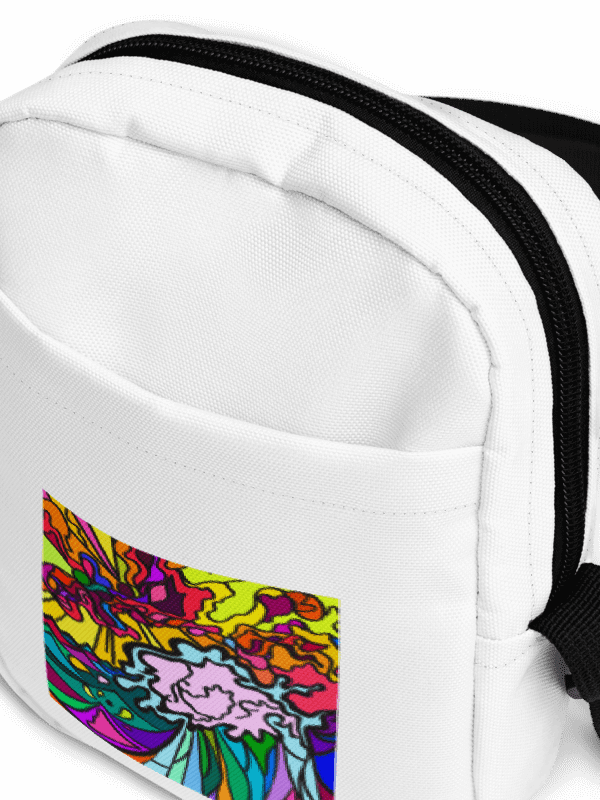 Bags & Packs - Vibrant Swirls All-Over Crossbody Bag – Wave at Sunset product image (4)