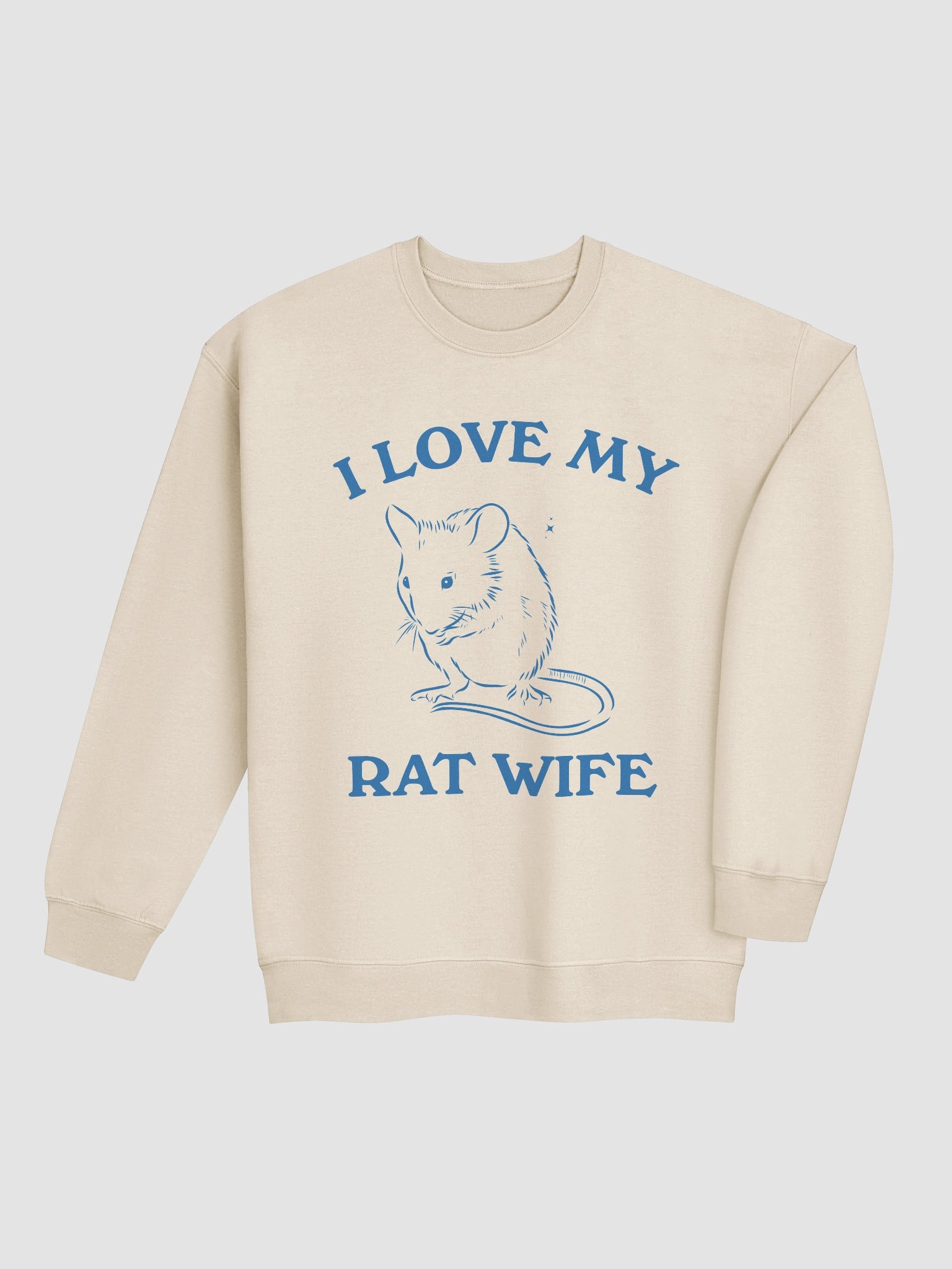 I love my rat wife Crewneck product image (28)