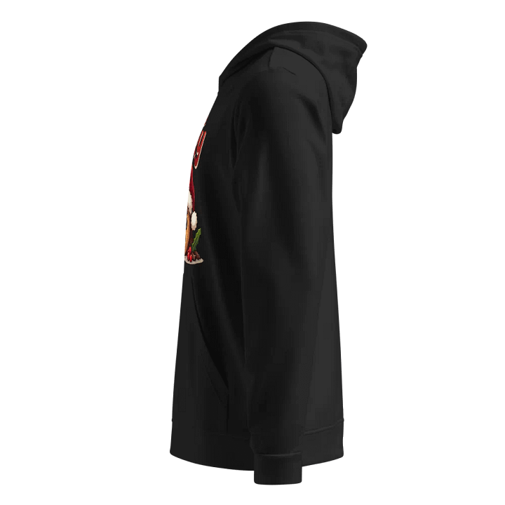Yule Be Sorry Cartoon Log Santa Hat Print Hoodie product image (7)