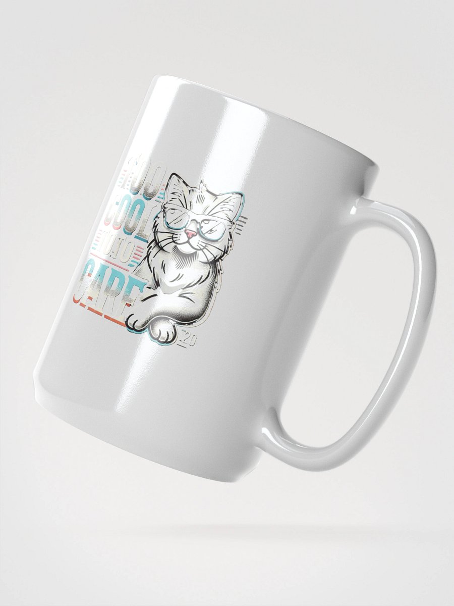 Cool Cat Attitude White Glossy Mug product image (2)