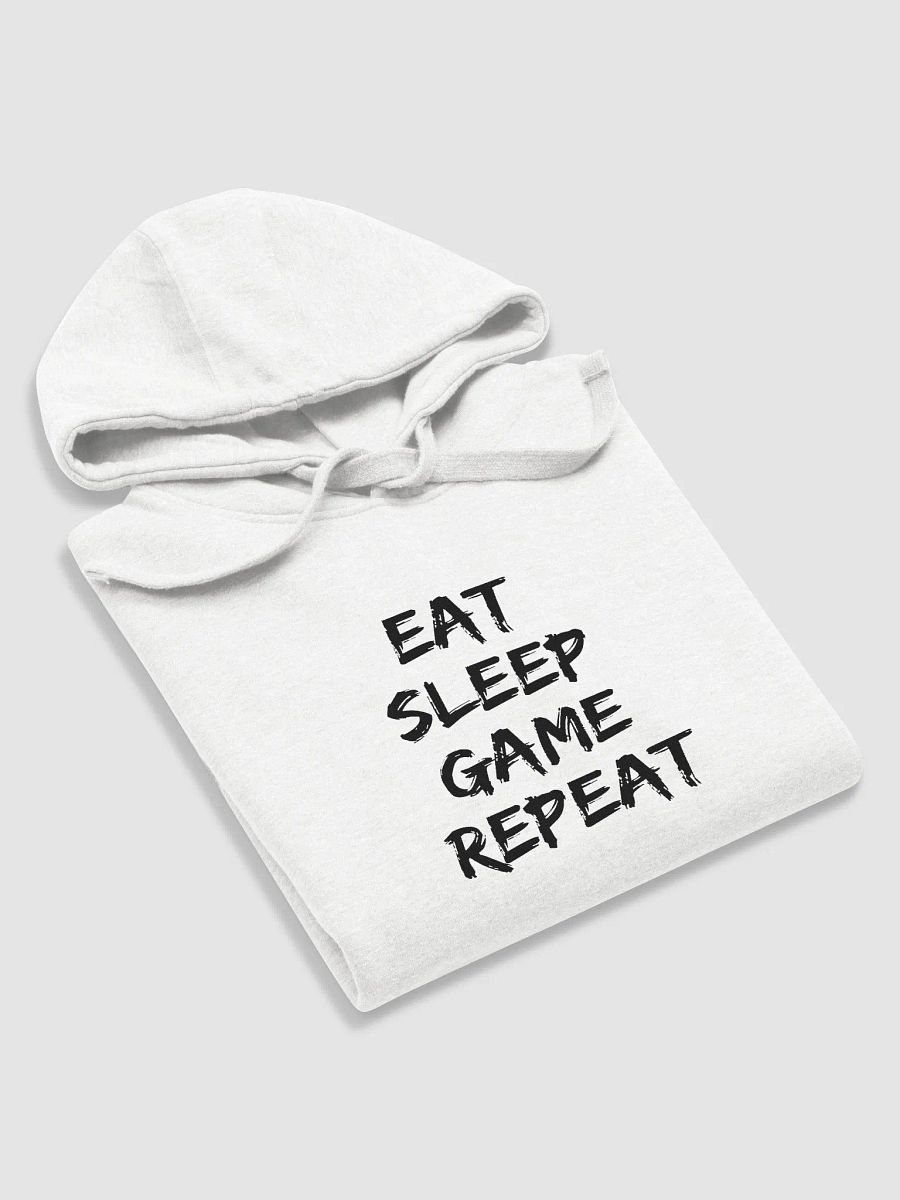 Eat Sleep Game Repeat White Hoodie product image (5)
