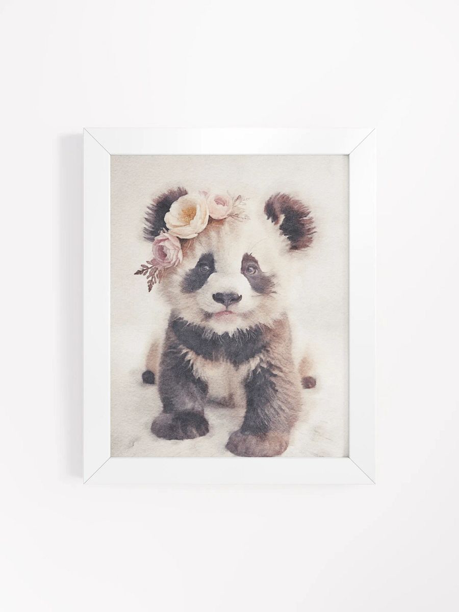 Panda Cub Flower Crown Print product image (70)