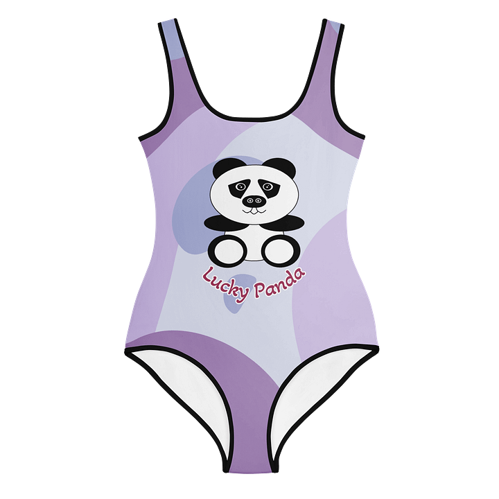 Lucky Panda All-Over Youth Swimsuit product image (1)