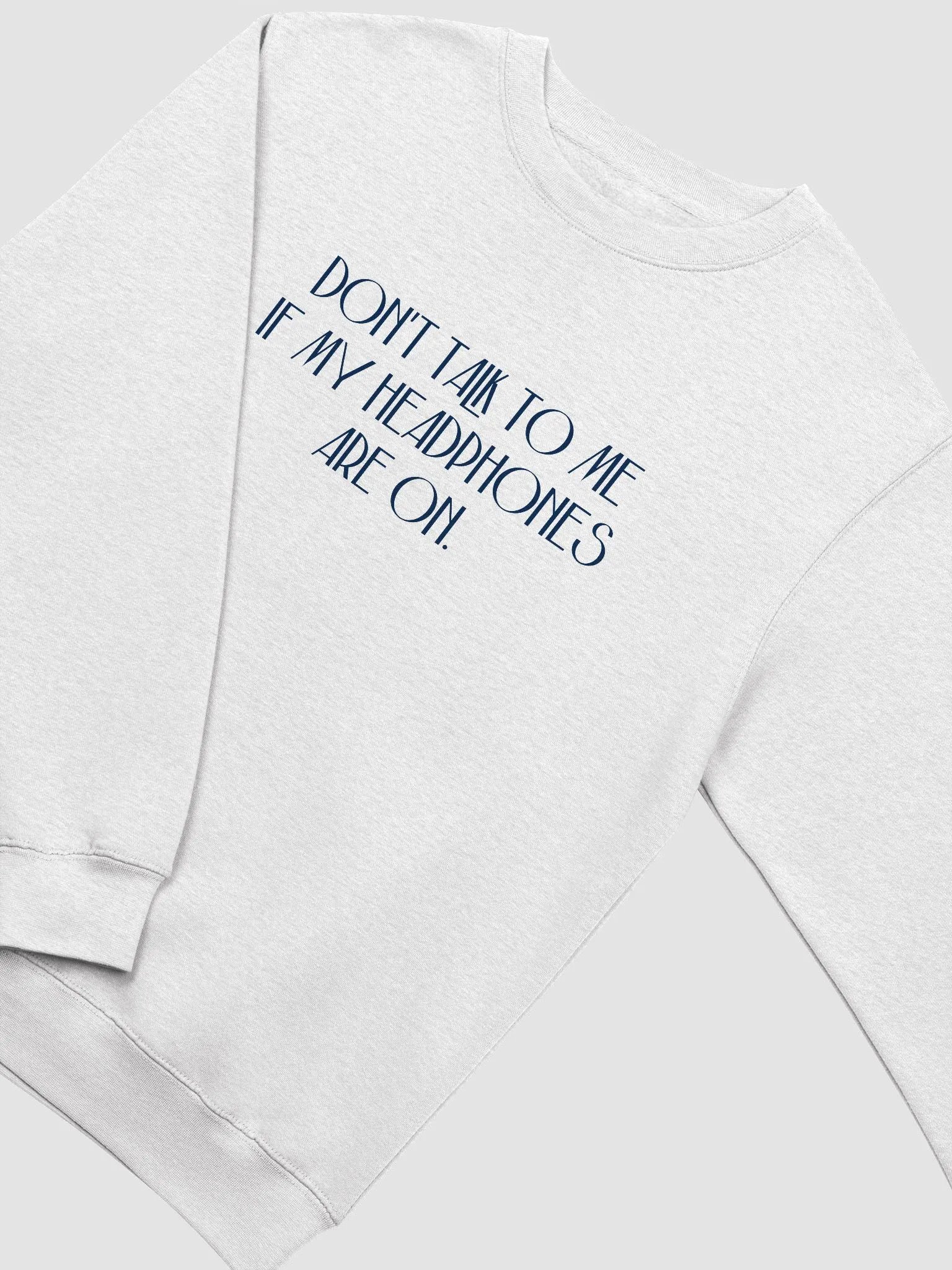 HEADPHONES ON (variant 6) printed crewneck product image (5)