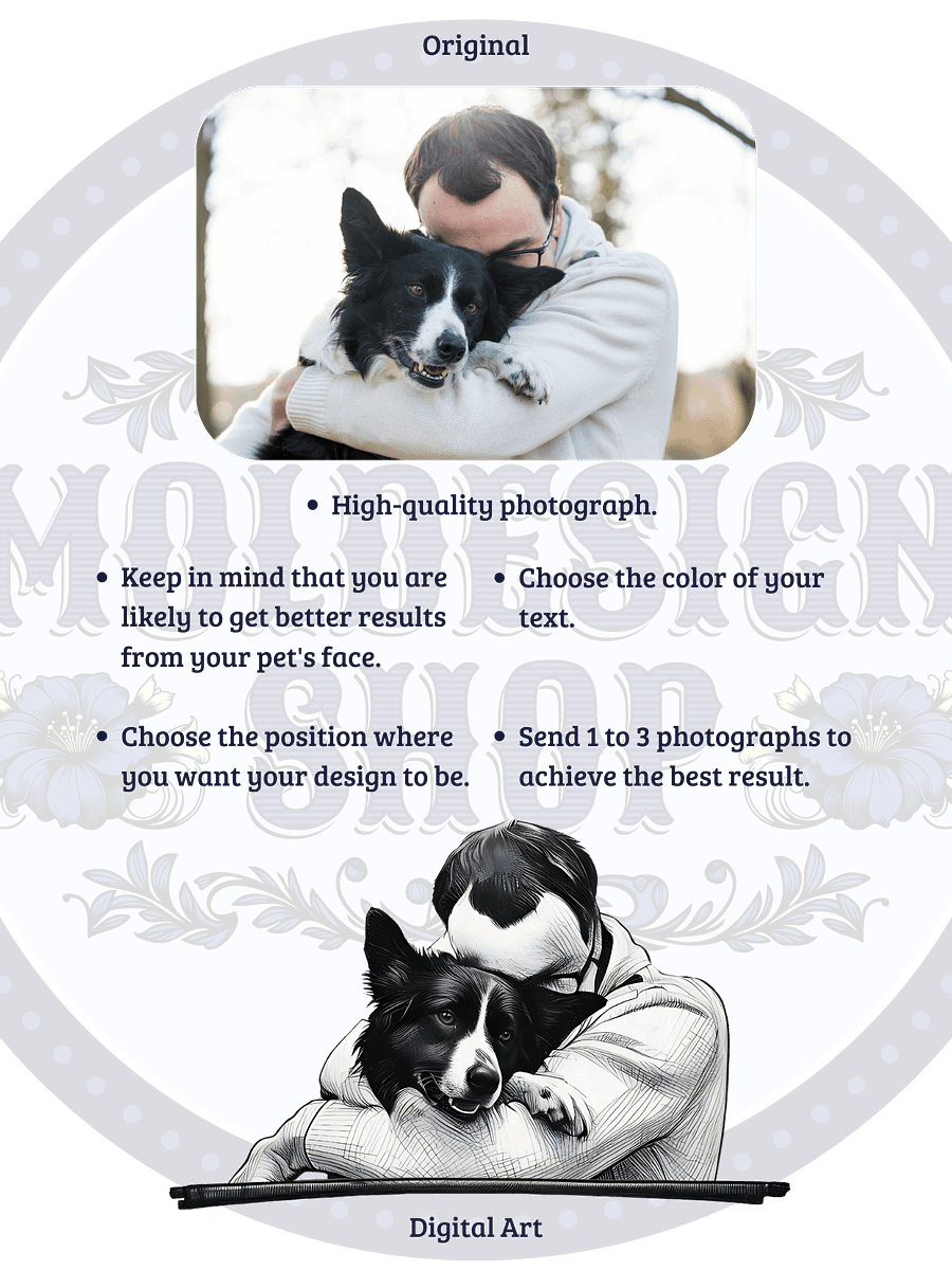 YOUR DOG! / T-SHIRT WITH PERSONALIZED NAME II product image (4)