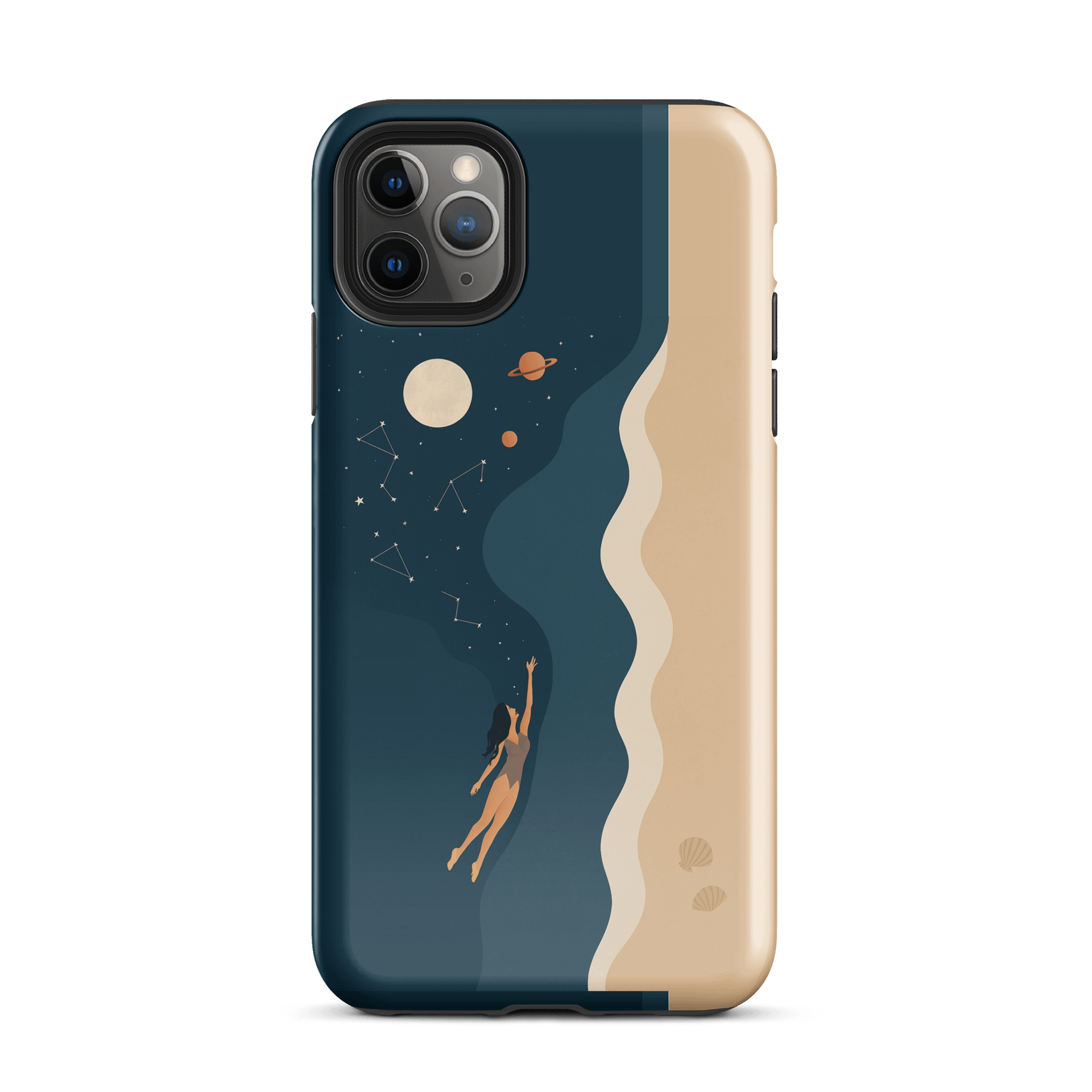 Cosmic Drift: Swim Through Stars & Sand iPhone case product image (2)