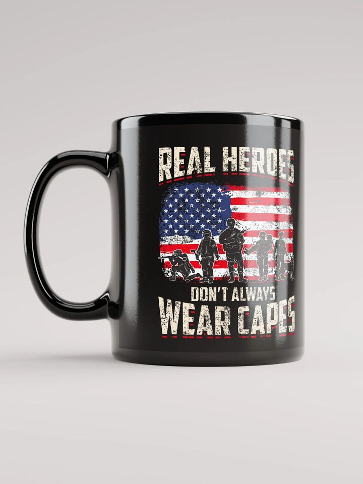 Real Heroes Don't Always Wear Capes - Black Mug product image (2)