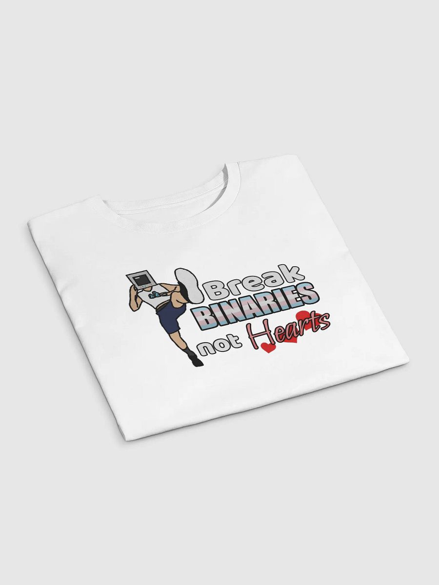 Break Binaries Not Hearts Crop Top (Trans) product image (3)