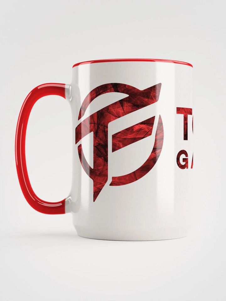 TopFrag™ Red Spiral Ceramic Mug with Color Inside product image (1)