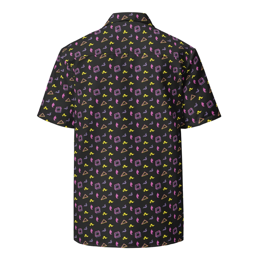Oh Worm black pattern button down shirt product image (3)