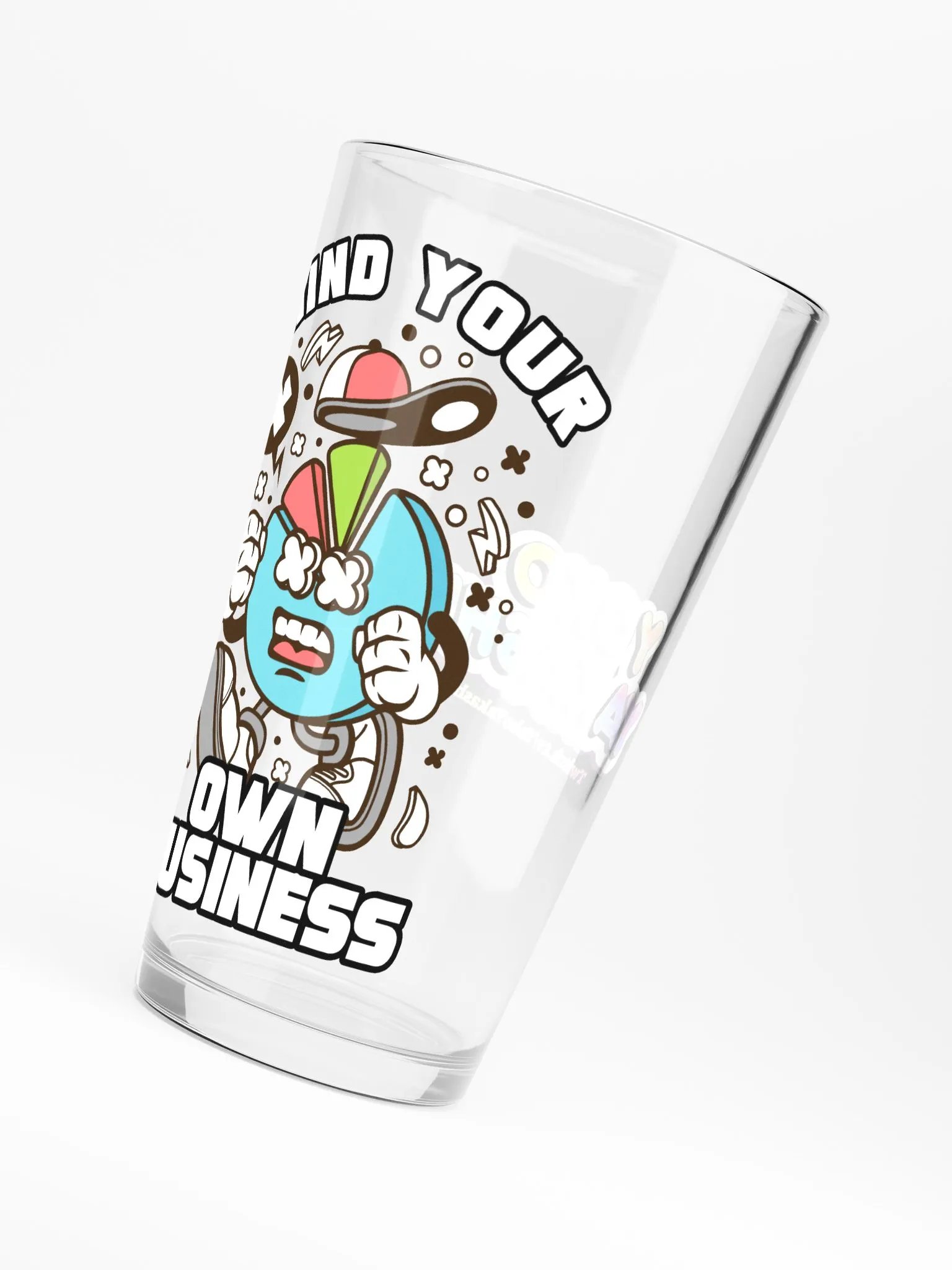 Mind Your Own Business - Glass Cup product image (2)