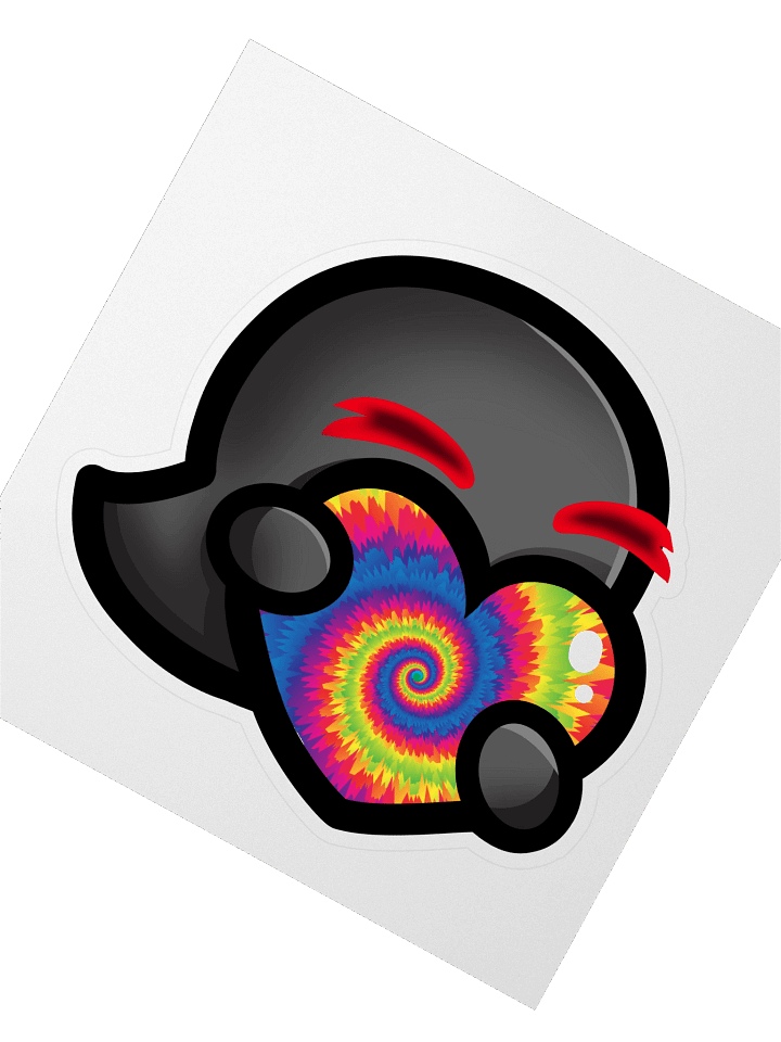 Tie Dye Heart Sticker product image (1)