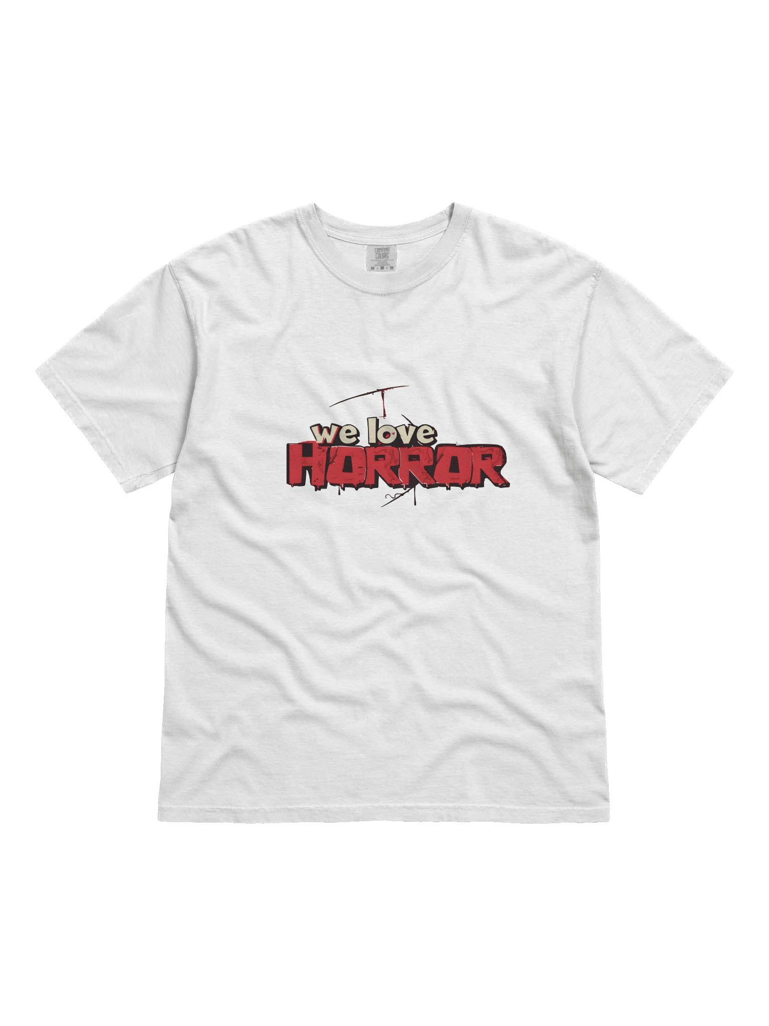 We Love Horror Typography T-Shirt product image (1)