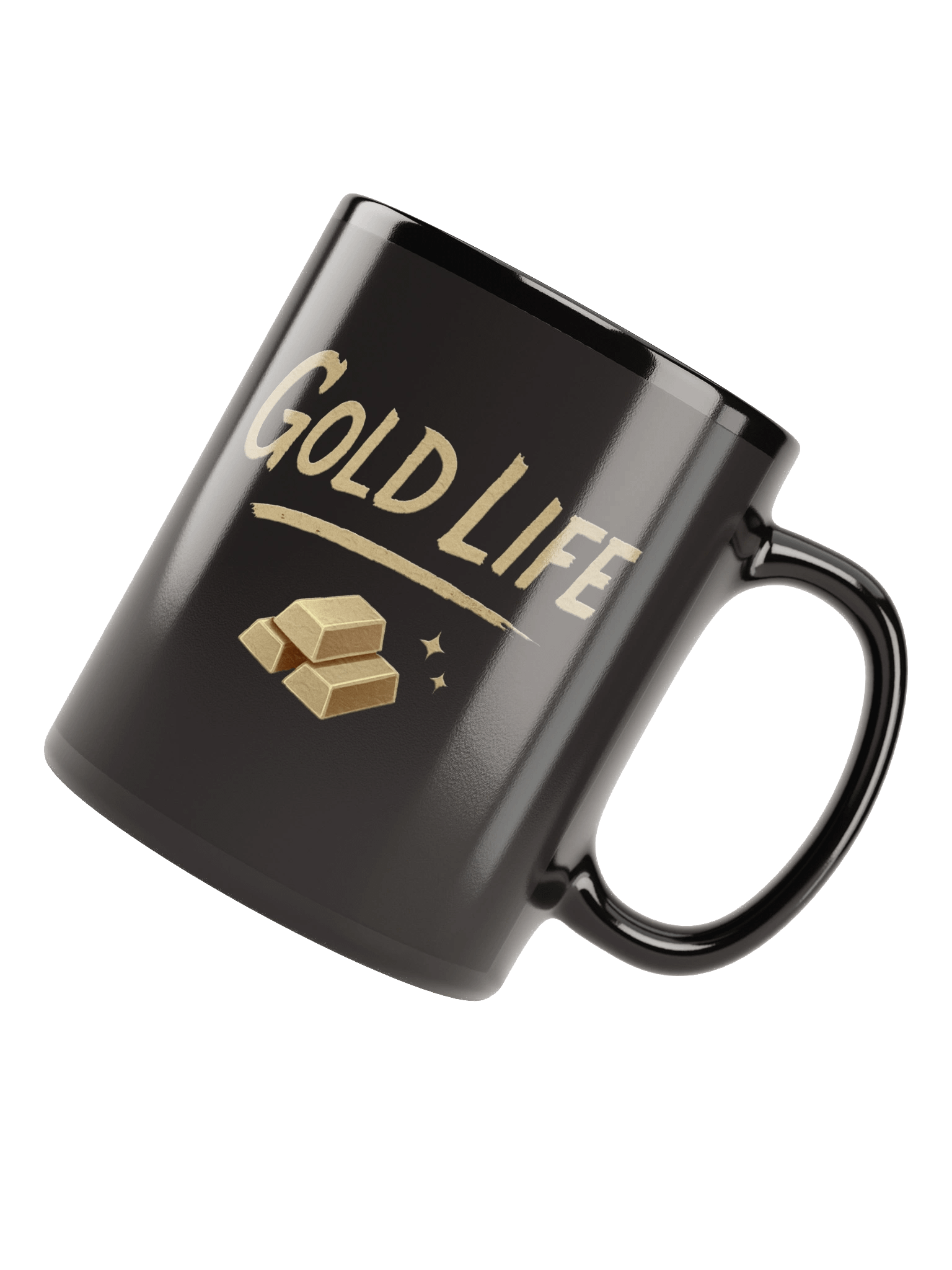 Gold Life Black Mug product image (8)