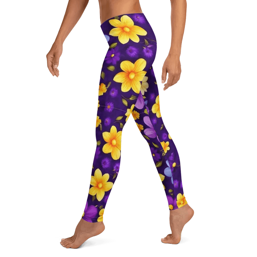 Leggings – Multi-Color Flowers Print for Vibrant & Playful Style product image (10)