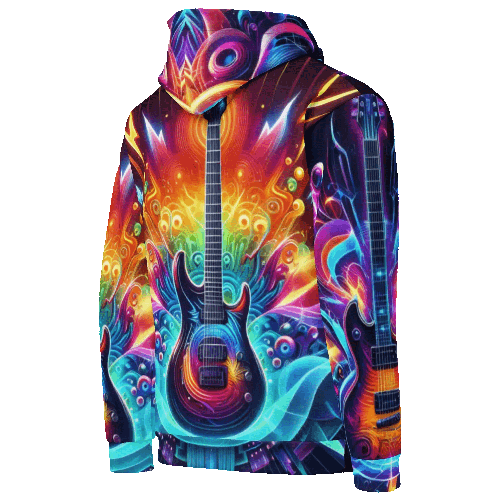 Guitar Musical Instrument - All-Over Unisex Hoodie #11 product image (7)