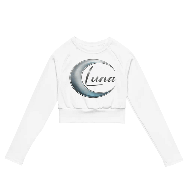 Women's Luna Recycled Long Sleeve Crop Top White product image (2)
