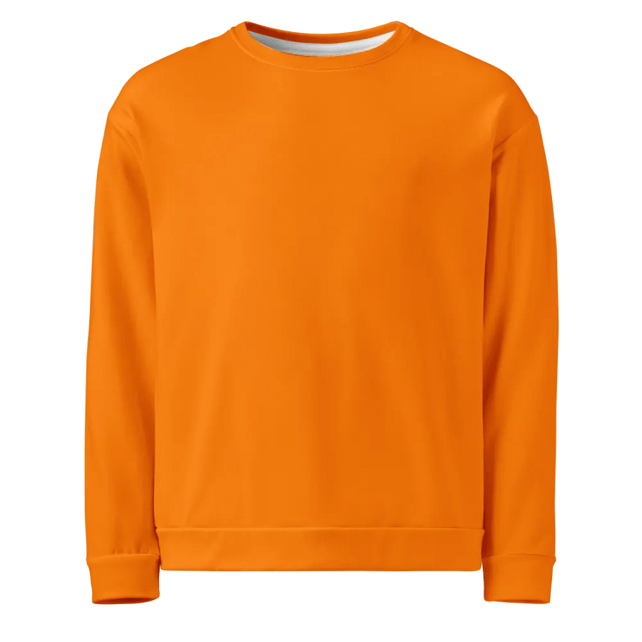 Plain Color Orange Sweatshirt product image (1)