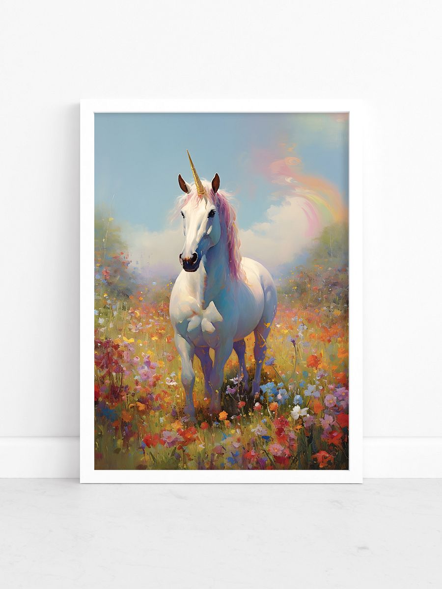 Pink Unicorn Print product image (1)