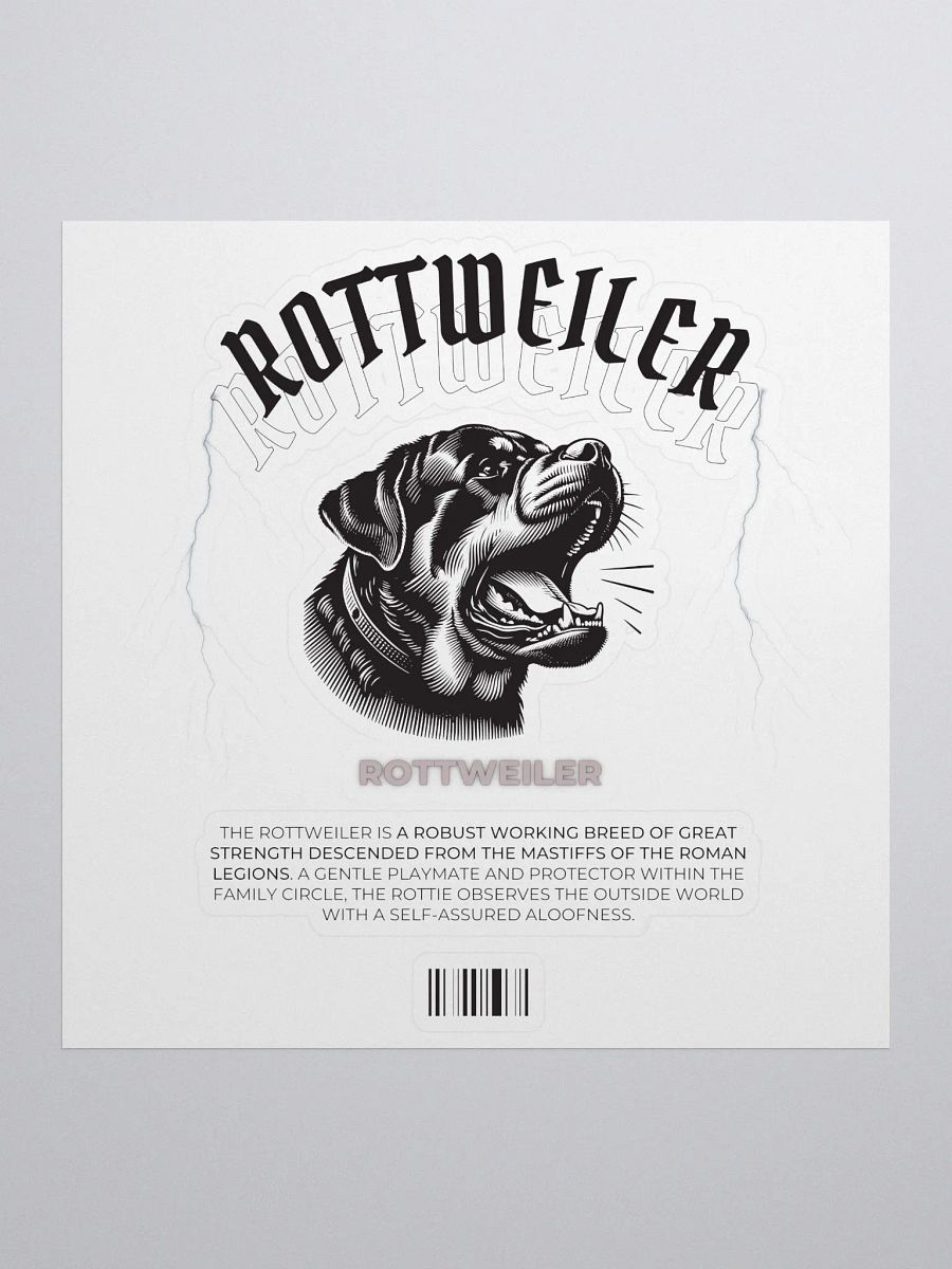 Barking Rottweiler Sticker product image (2)