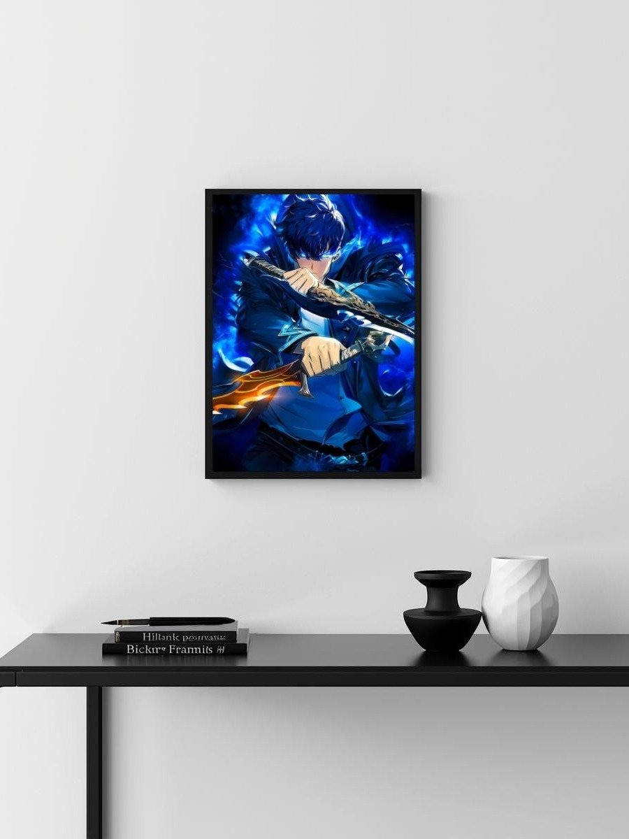 Solo Leveling – Sung Jinwoo Dual Blades Aura – 8x10 Metal Print product image (3)