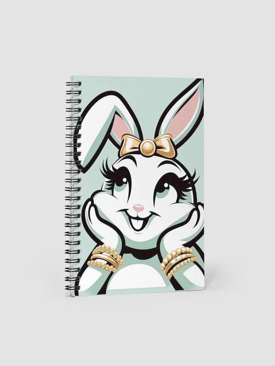 Golden Rabbit Dreams Spiral Notebook product image (1)
