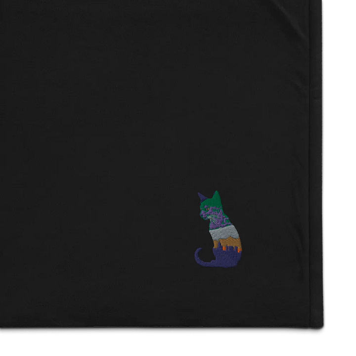 Cityscape Cat Premium Sherpa Blanket product image (1)