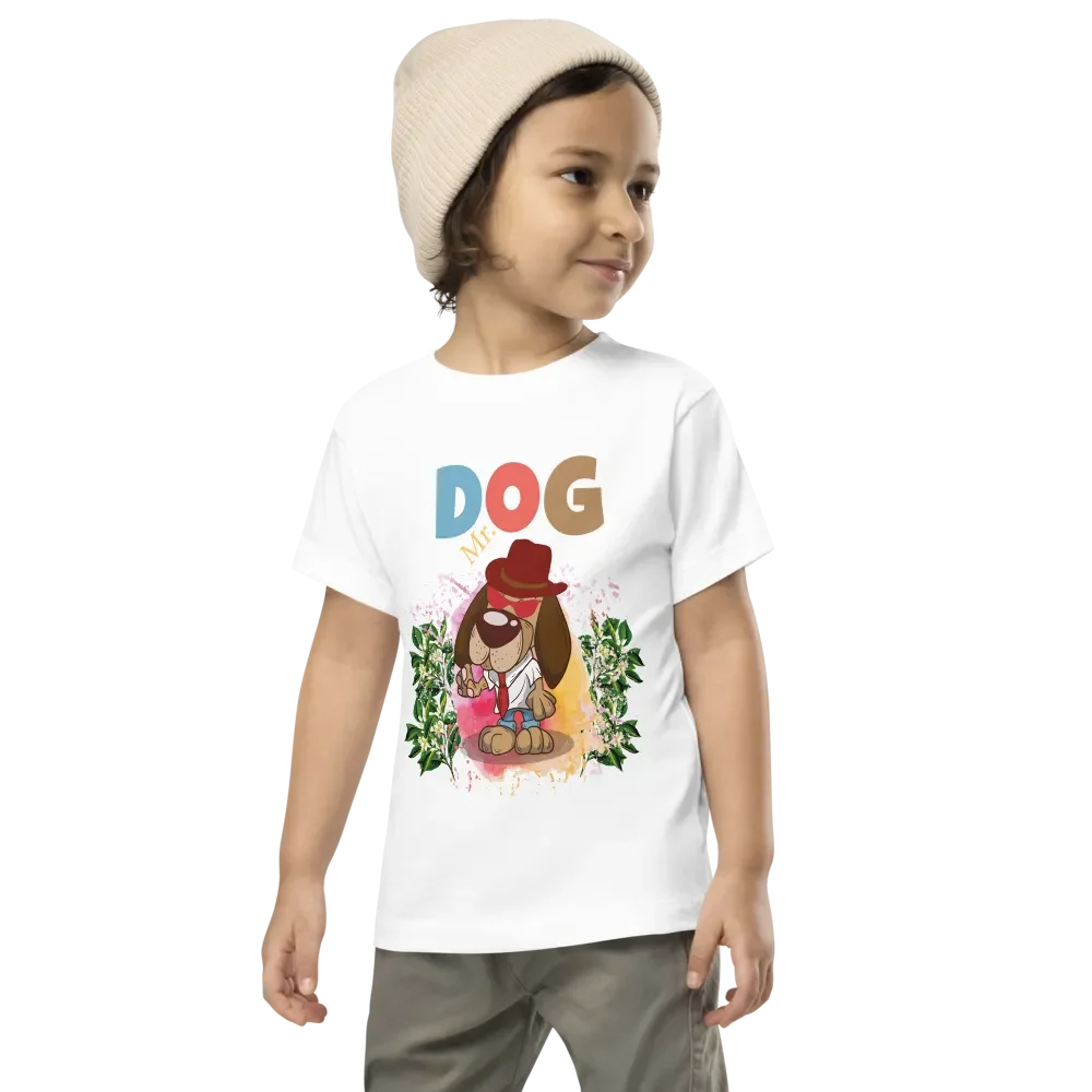 Mr. Dog Cute & Colorful Funny Toddler T-Shirt – Trendy Bella + Canvas Kids Gift product image (1)