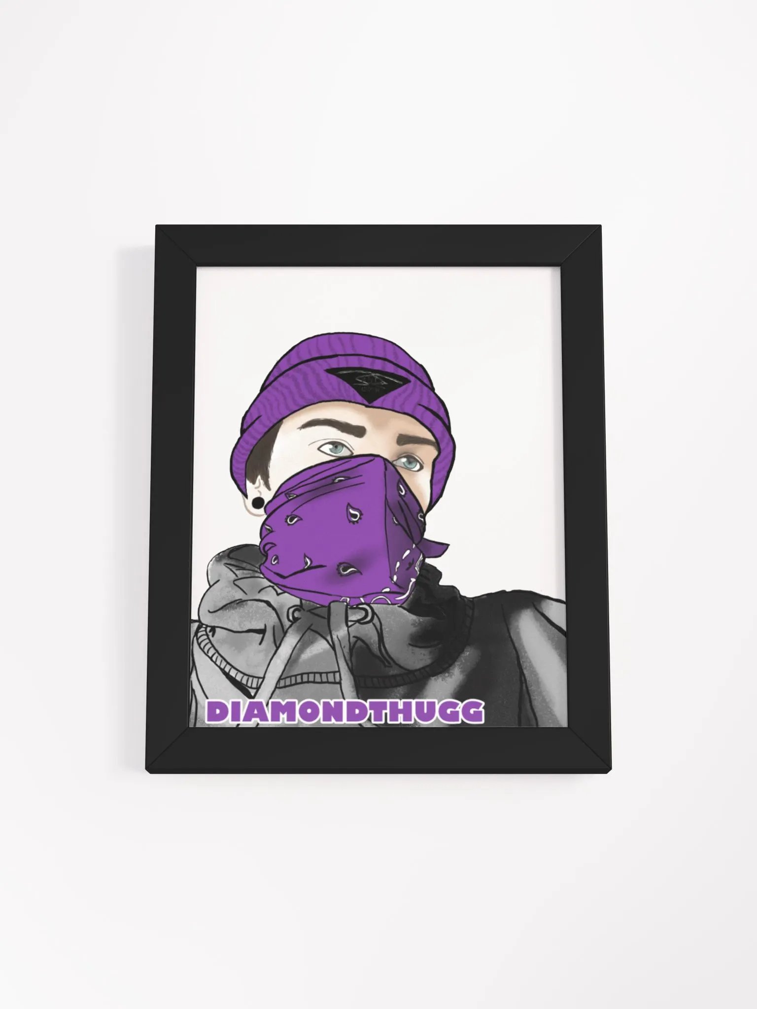 diamondthugg framed poster product image (1)