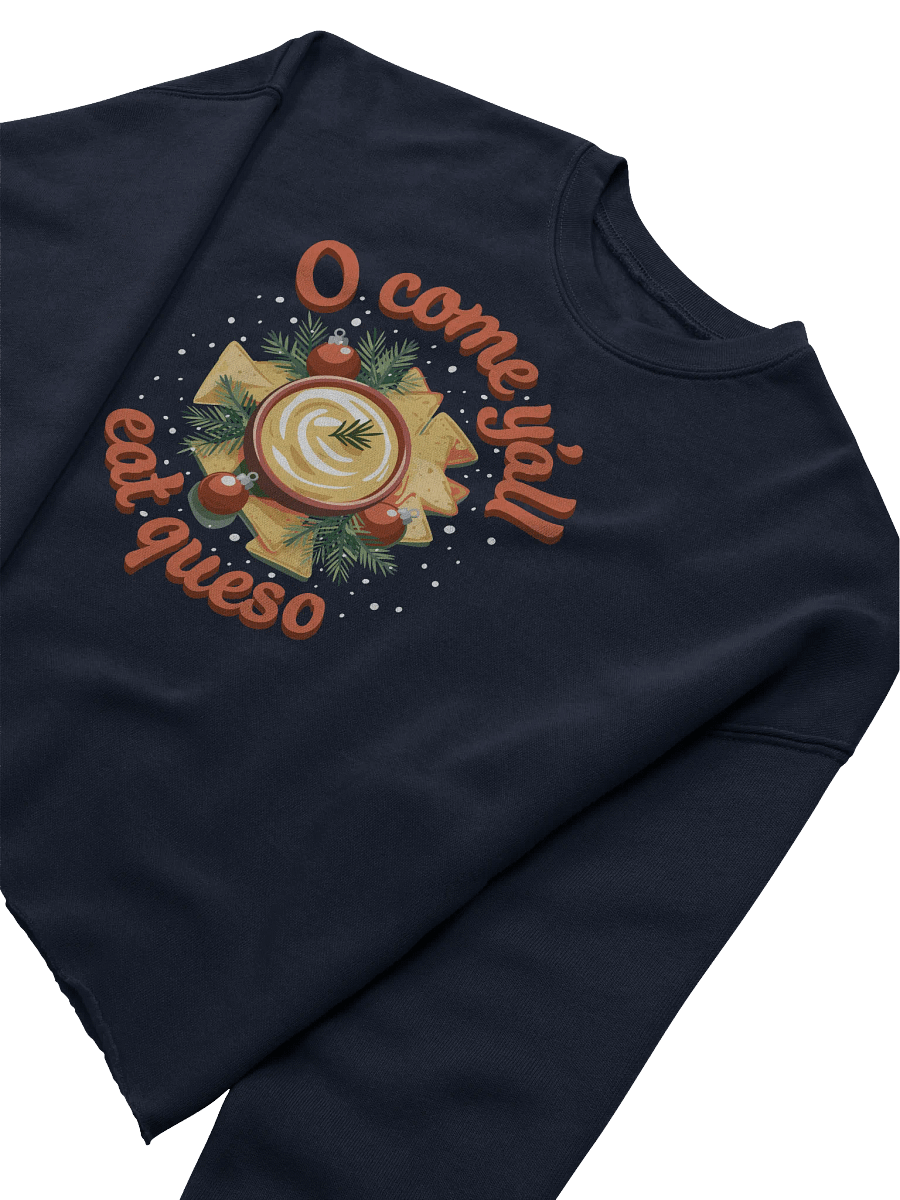 O Come Y'all Eat Queso Distressed Cutoff Fleece Sweatshirt product image (3)