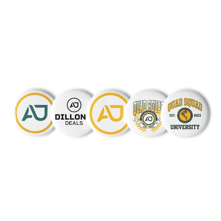 AJ Logo Pin Buttons Set product image (1)