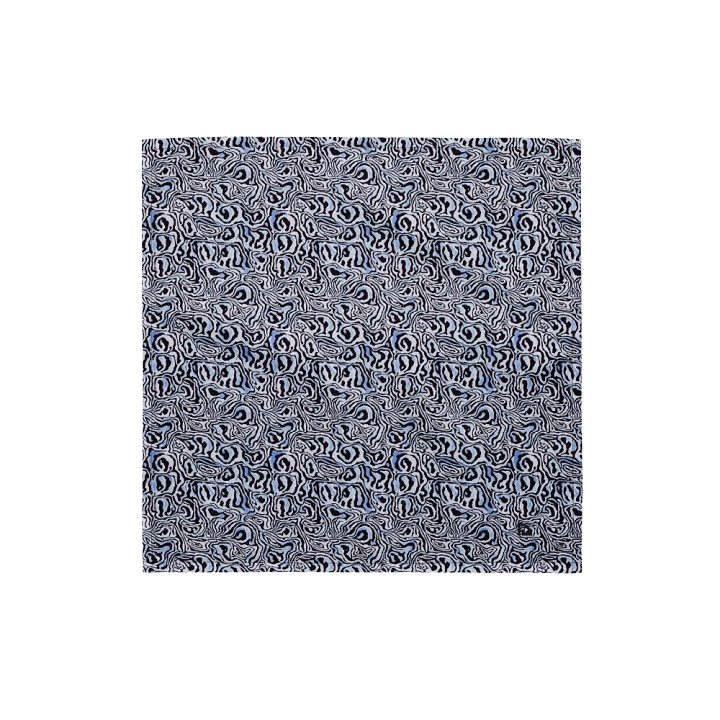 Blue Black Snake Pattern Bandana product image (1)
