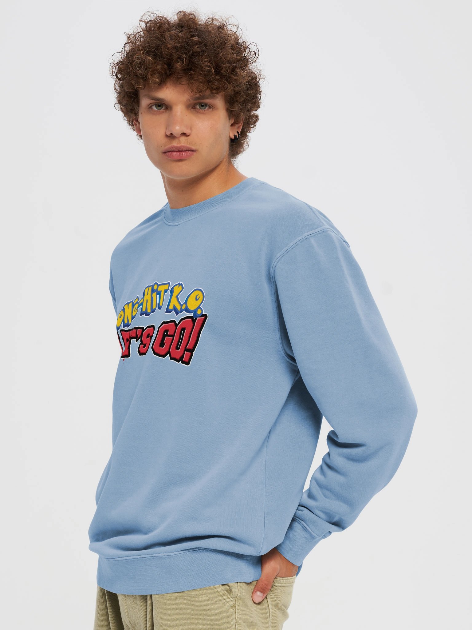 One-Hit K.O. Let's Go! - Independent Trading Co. Unisex Midweight Pigment Dyed Sweatshirt product image (65)