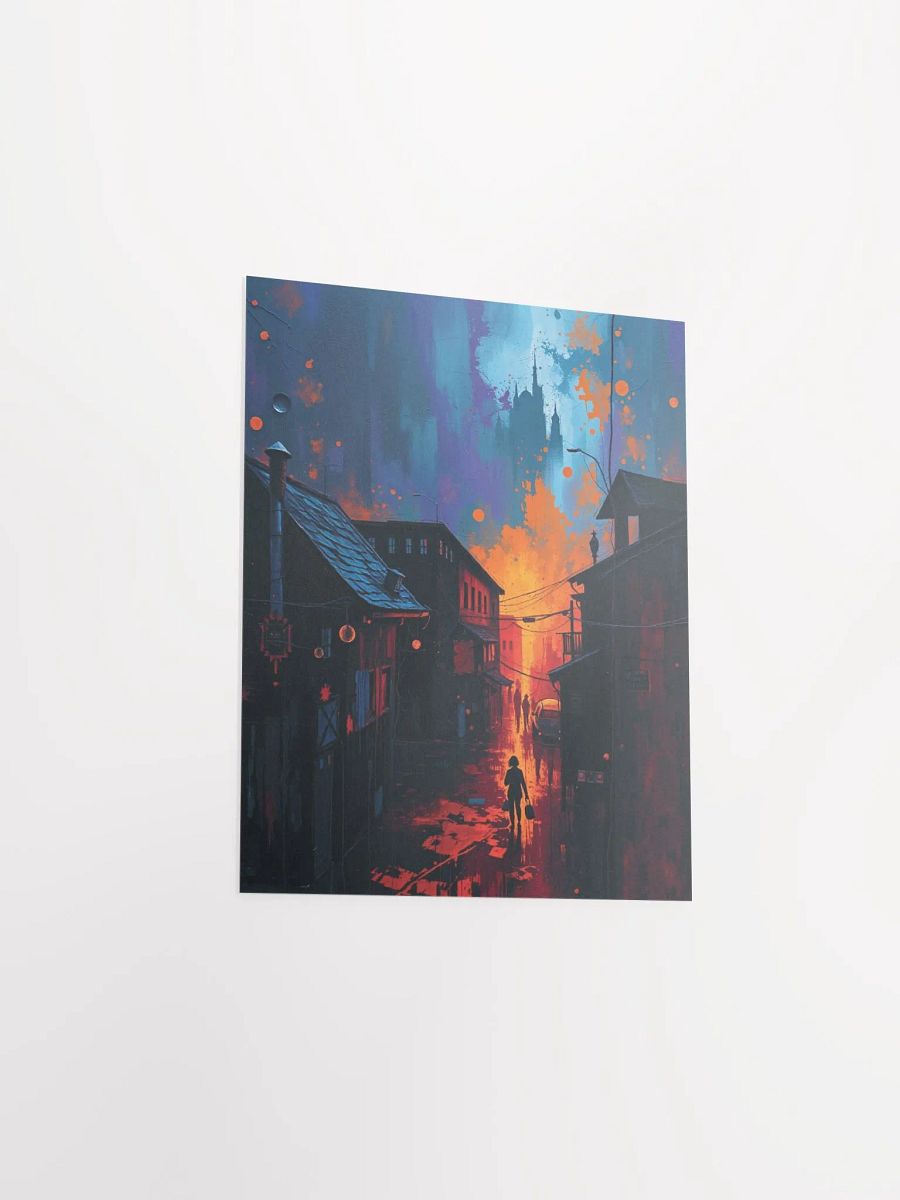 Fiery Street Scene Matte Poster product image (18)