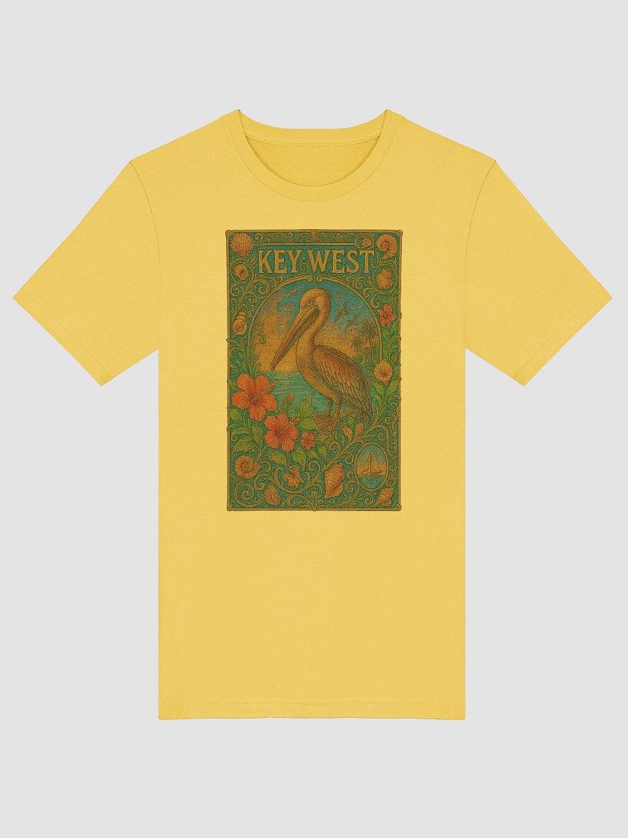 Key West Tropical T-Shirt Ultra Soft Tee with Pelican and Hibiscus product image (5)