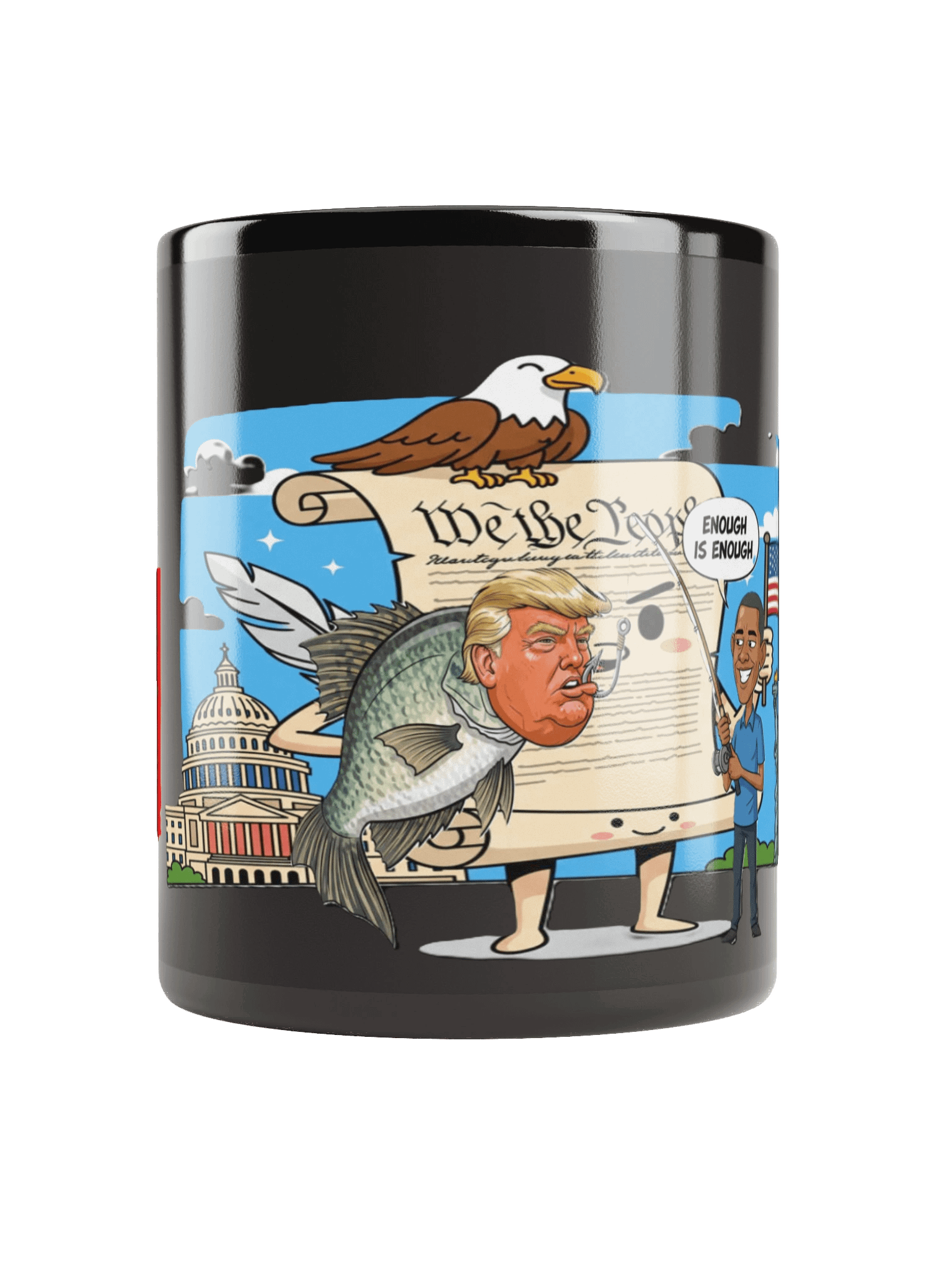 Patriotic Political Fishing Mug product image (1)