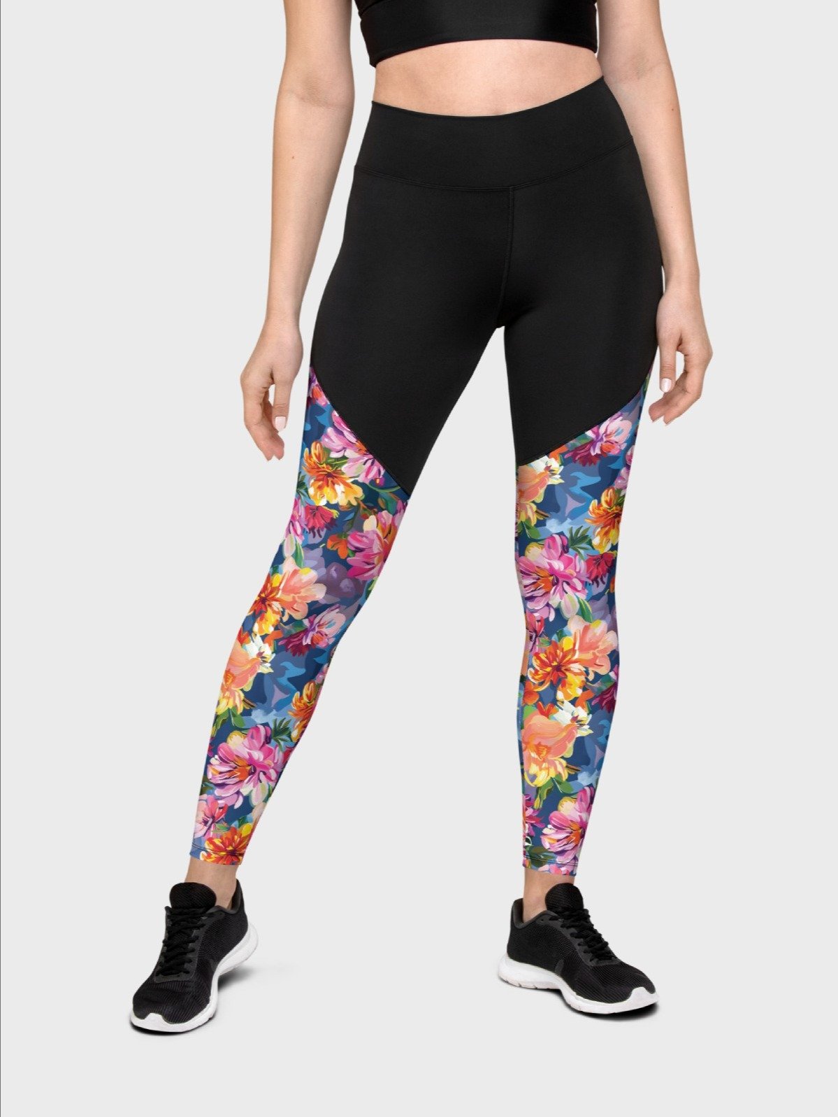 High-Intensity Workout Leggings "Bold Abstract Florals" product image (2)