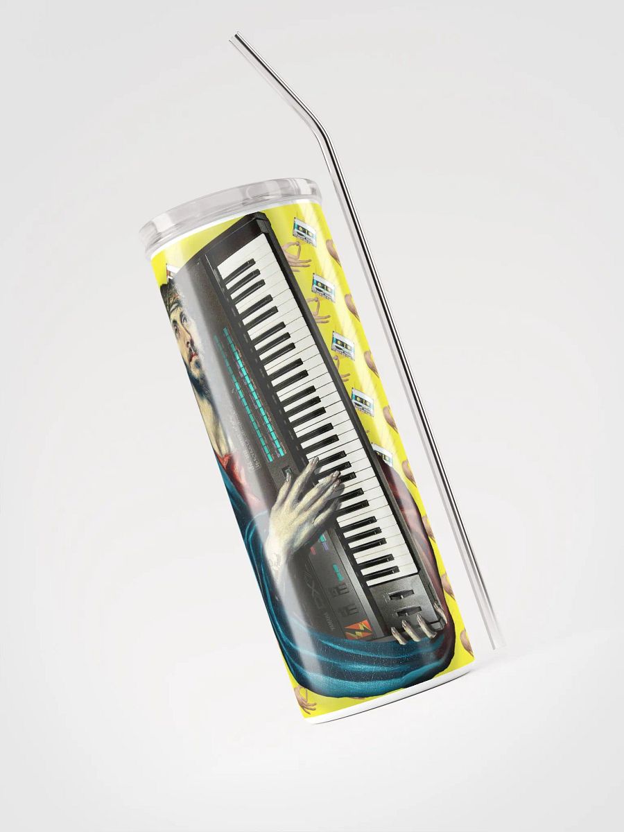 Christ Carrying the DX7 by Frank Fonik (Yamaha DX7), Stainless Steel Tumbler product image (3)