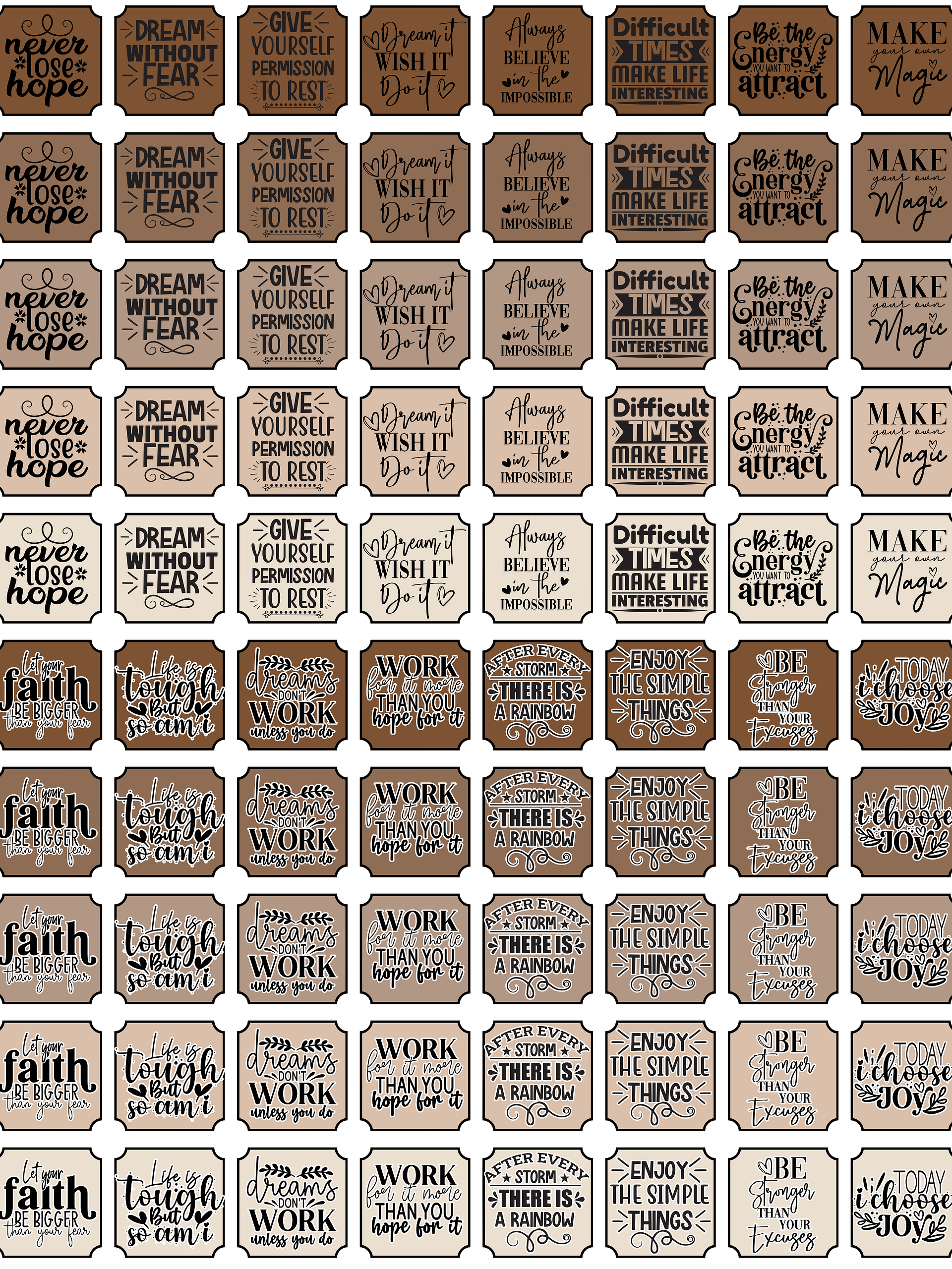 Printable Quote Stickers | Faith Theme | Freebie product image (1)