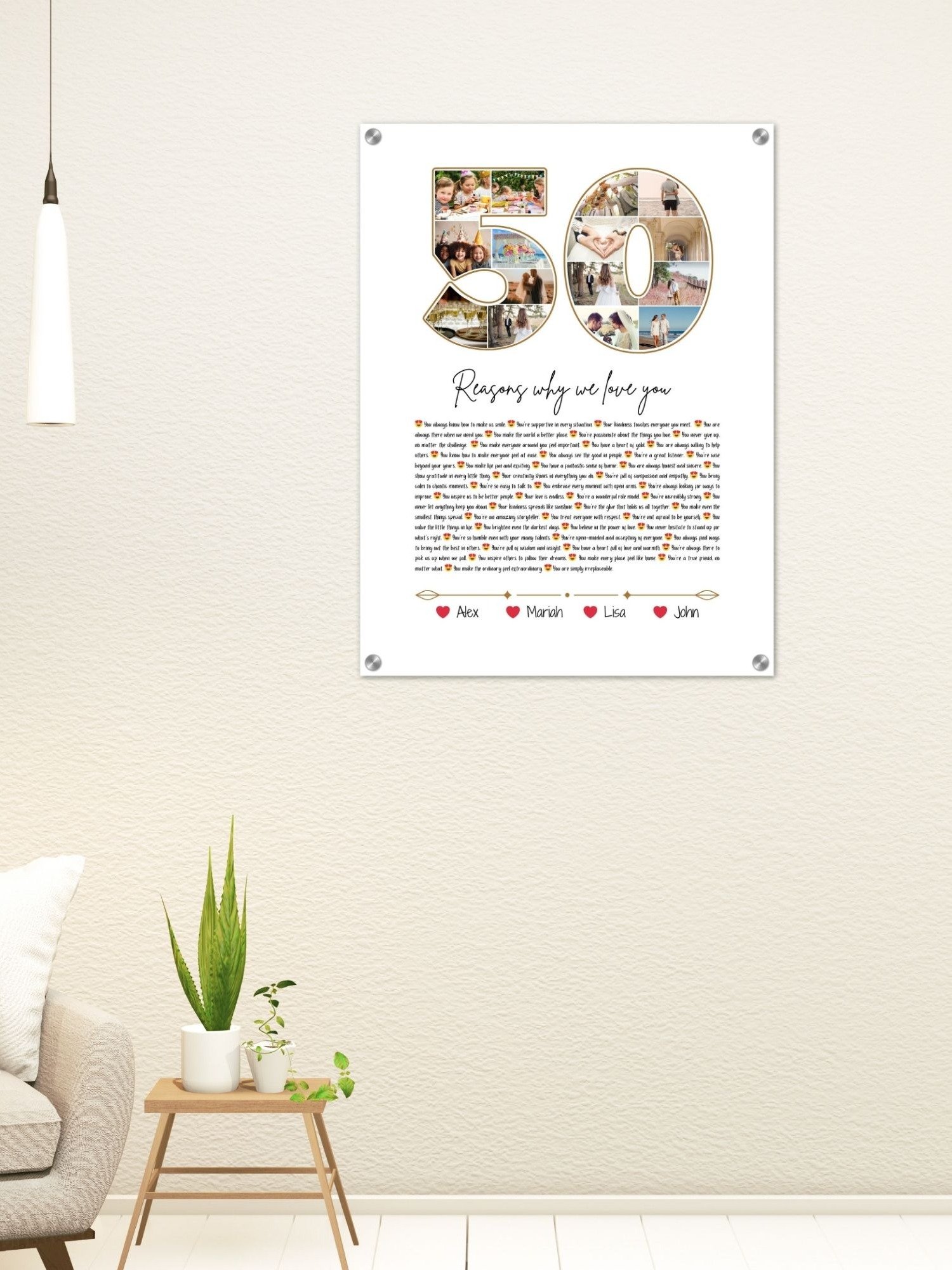 50 Reasons Why We Love You Canva Template product image (8)